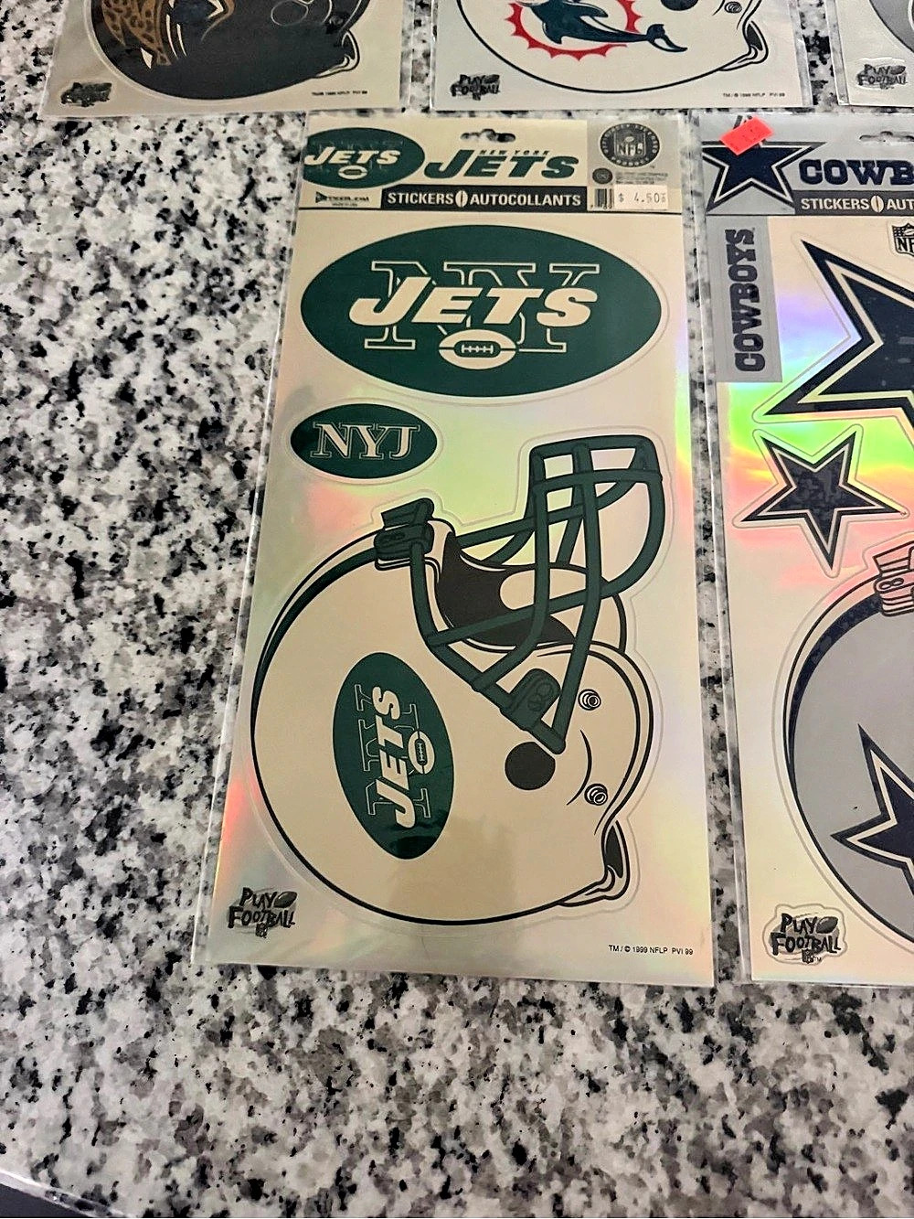 Play Football NFL Team Sticker Sheets Set - Picture 3 of 4